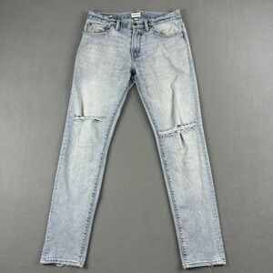Todd Snyder Jeans Mens 30x33 Light Wash Slim Fit Distressed Ripped Denim Pants‎